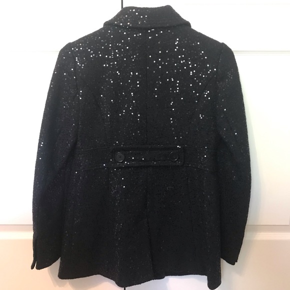 Loft Navy Blue Sequin Jacket - Picture 2 of 5